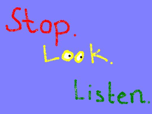 Road Safety Poster produced by KS2 pupils