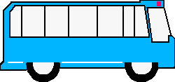 A bus is traffic