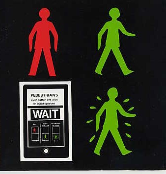 Important symbols on a pelican crossing